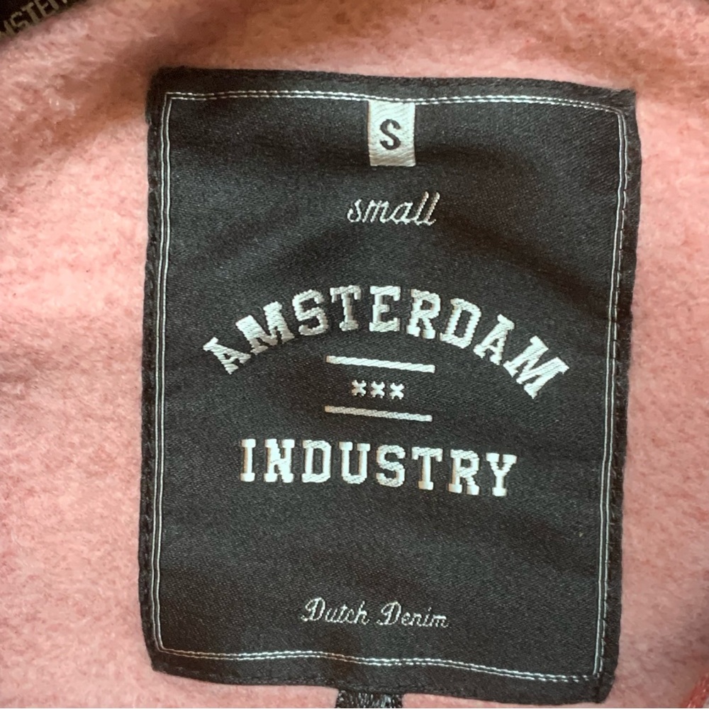 ⭐️SOLD⭐️Women's Dutch Denim Amsterdam Industry Hoodie | Small | Cranberry - Picture 5 of 9